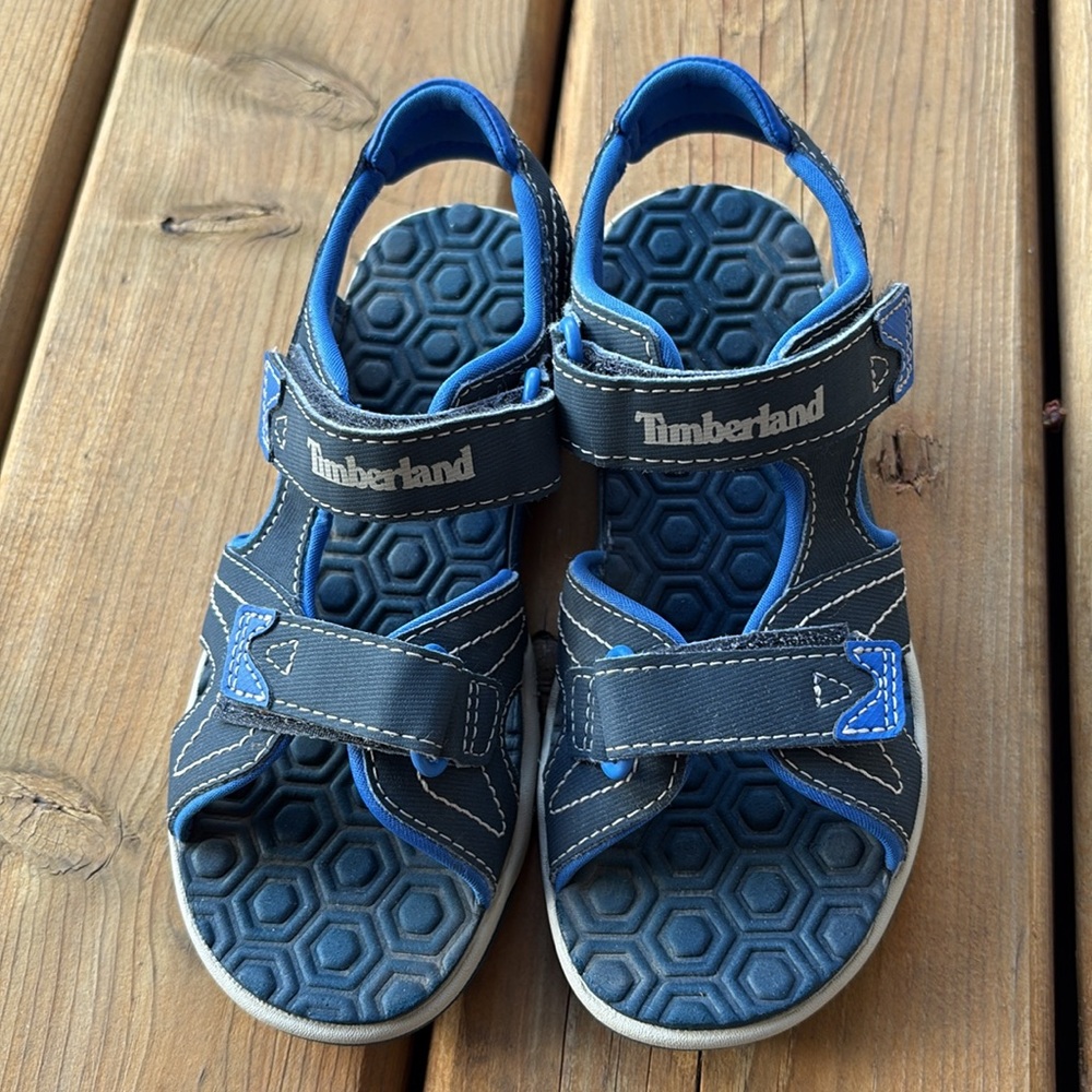 Timberland Blue Sandals Boy Size 13